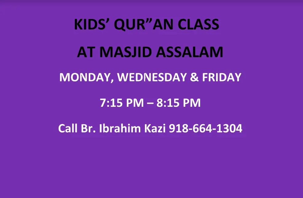 Kids' Qur'an Class