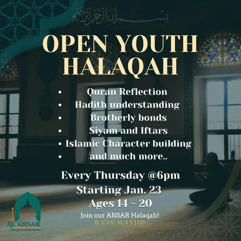 Al Ansar Open Youth Halaqah