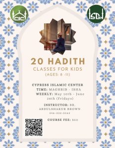CIC 20 Hadith Classes for Kids