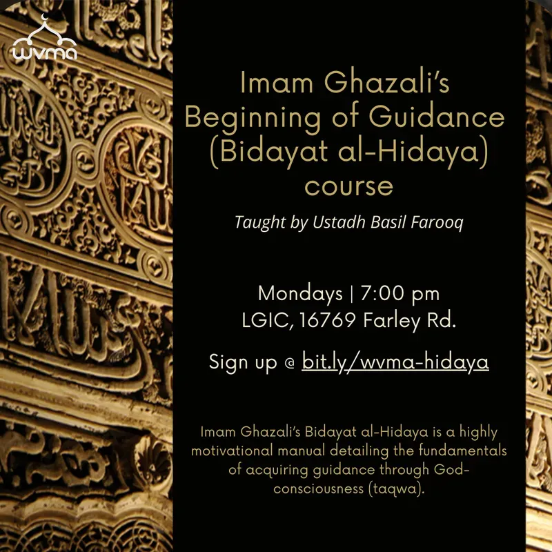 Imam Ghazali's Beginning of Guidance Course
