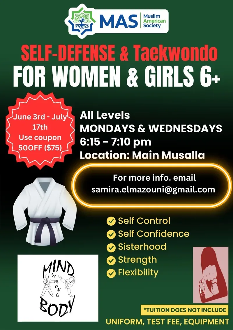 SELF-DEFENSE & Taekwondo FOR WOMEN & GIRLS 6+