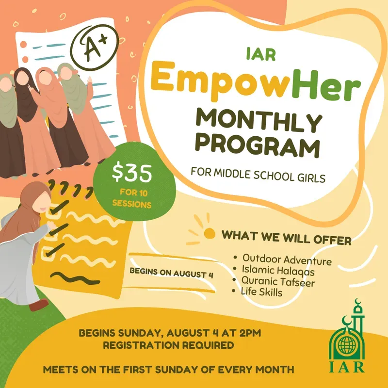 EmpowHer Monthly Program for Middle School Girls