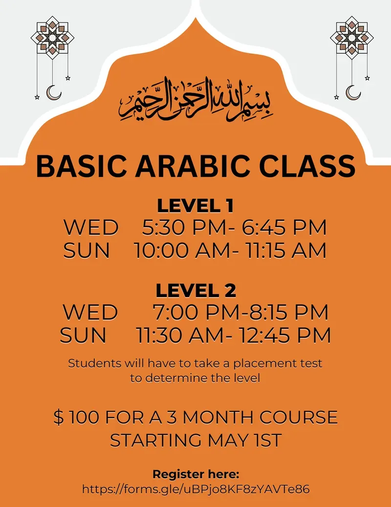 BASIC ARABIC CLASS