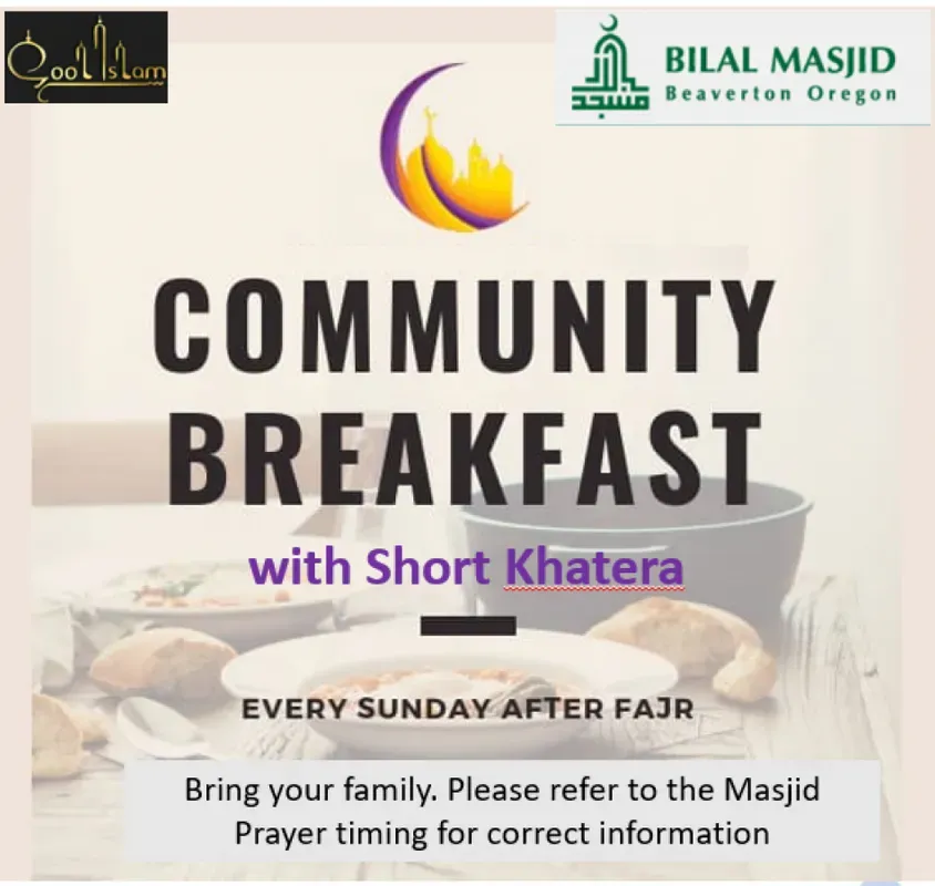 Community Breakfast with Short Khatera