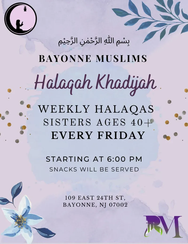 Weekly Halaqas for Sisters