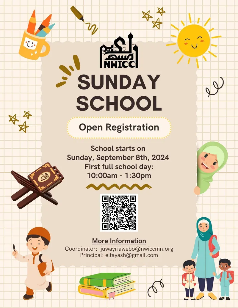 NWICO Sunday School Registration