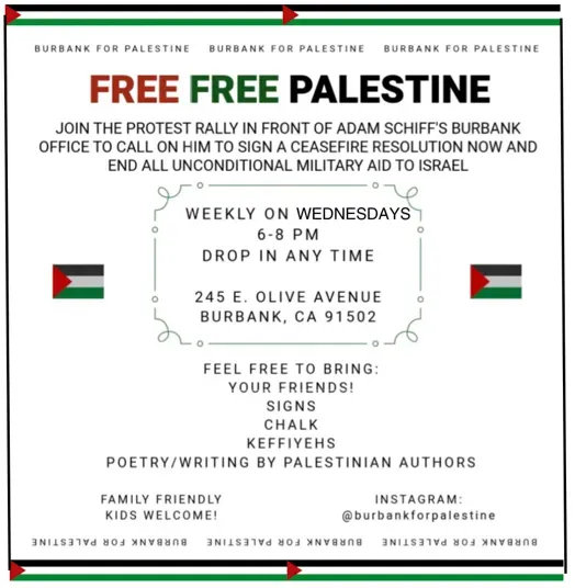 Burbank for Palestine Protest Rally