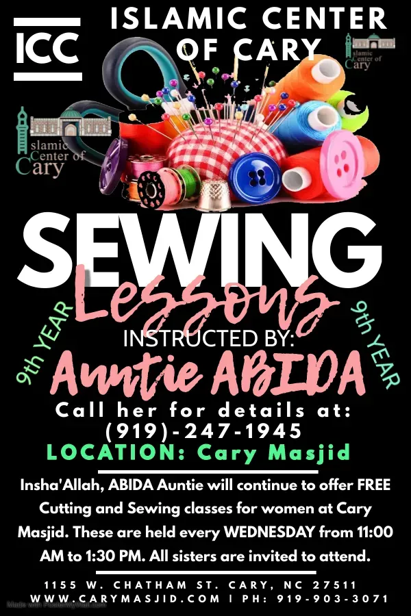 Free Cutting and Sewing Classes for Women