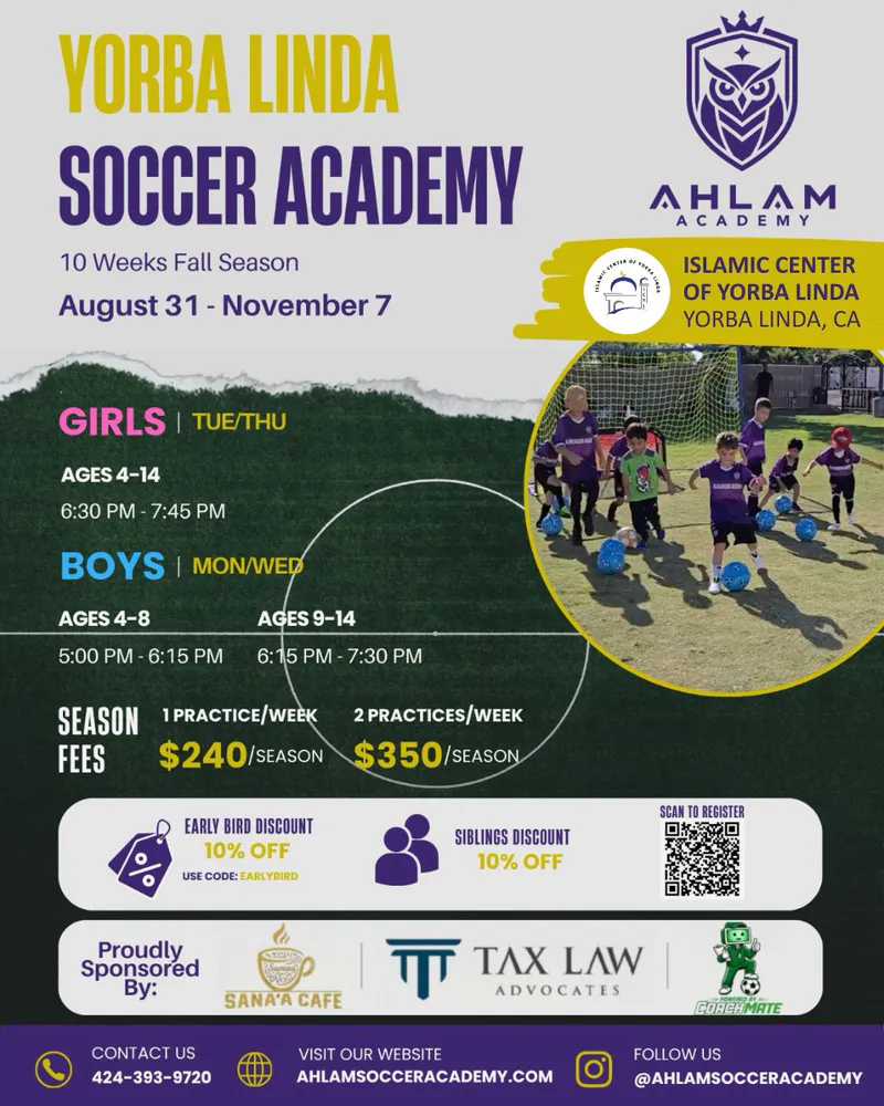 Yorba Linda Soccer Academy Fall Season