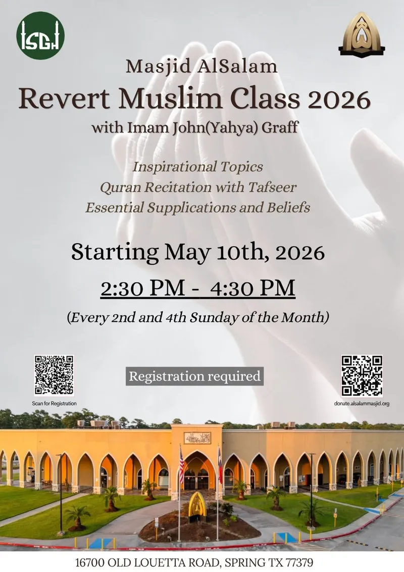 Revert Muslim Class 2026 with Imam John (Yahya) Graff