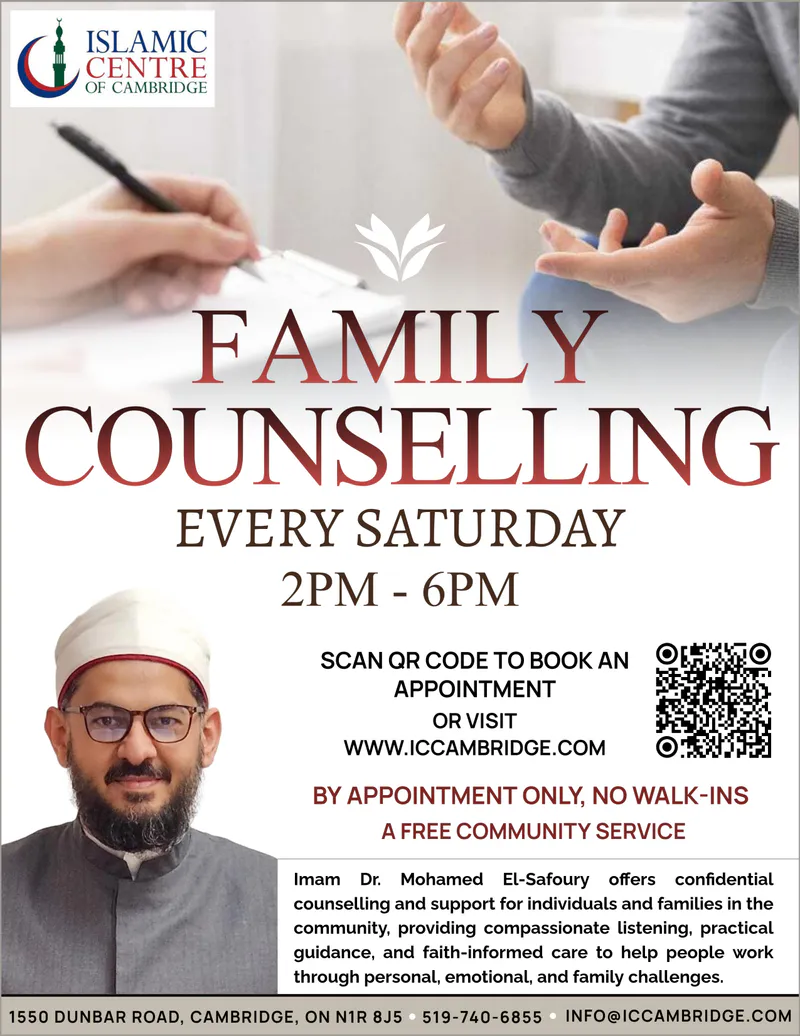 Family Counselling at Islamic Centre of Cambridge