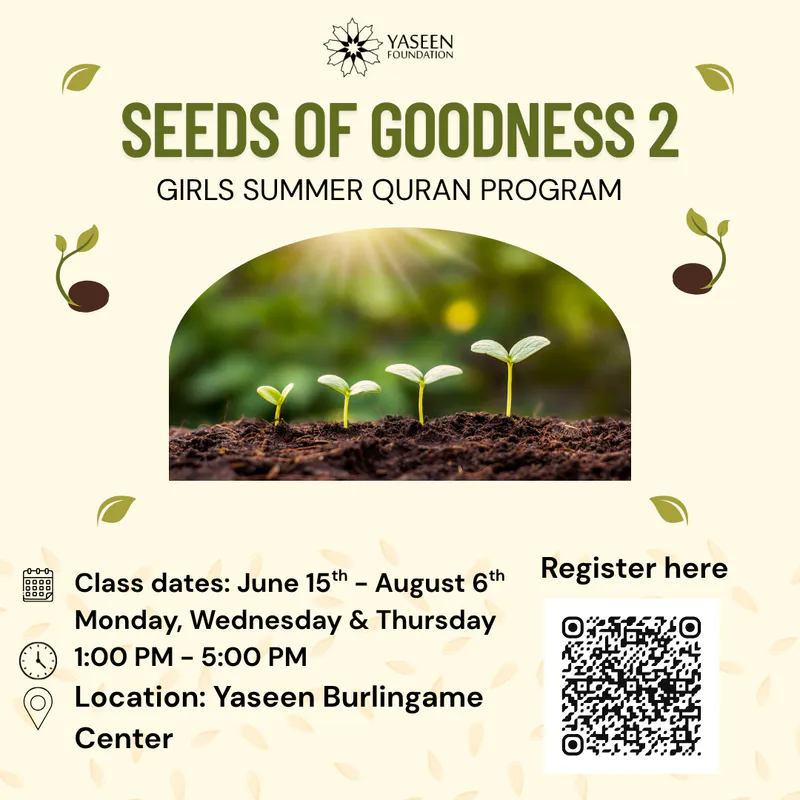 Seeds of Goodness 2 Girls Summer Quran Program