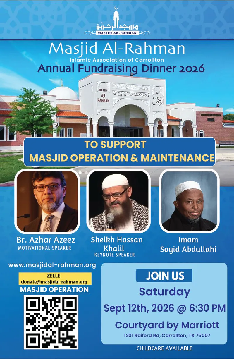 Masjid Al-Rahman Annual Fundraising Dinner 2026