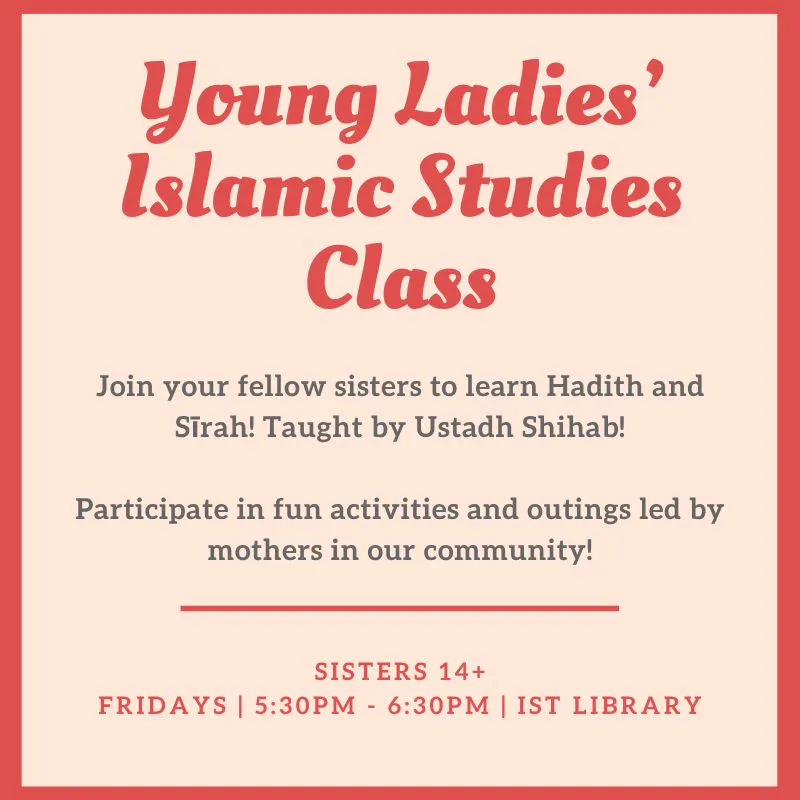 Young Ladies' Islamic Studies Class