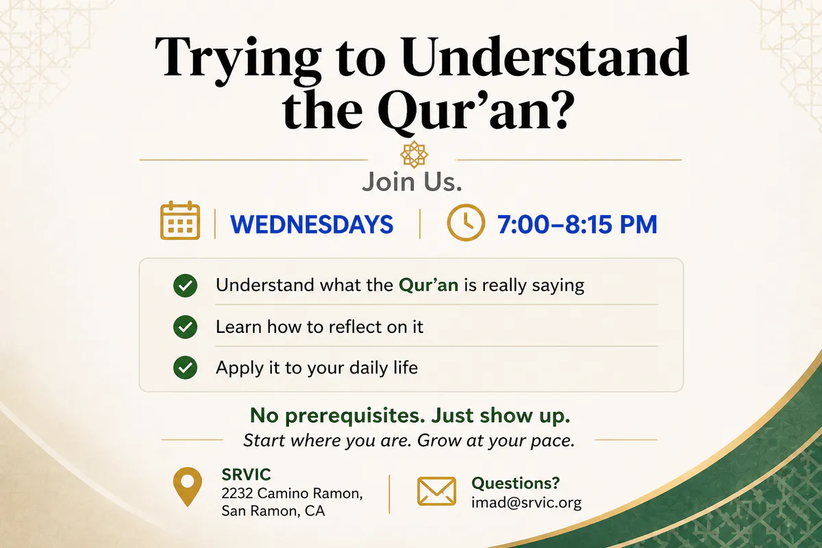 Understanding the Qur'an: Weekly Study Group
