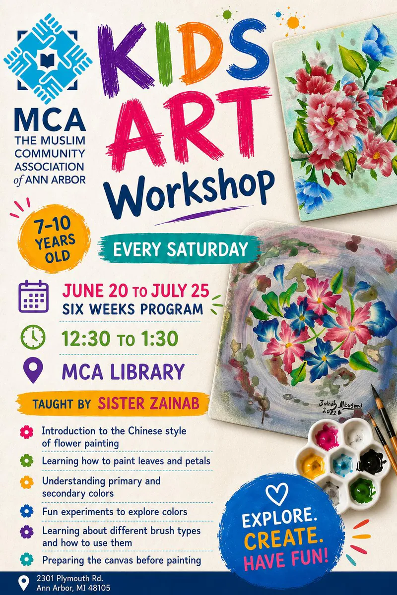 Kids Art Workshop: Chinese Flower Painting