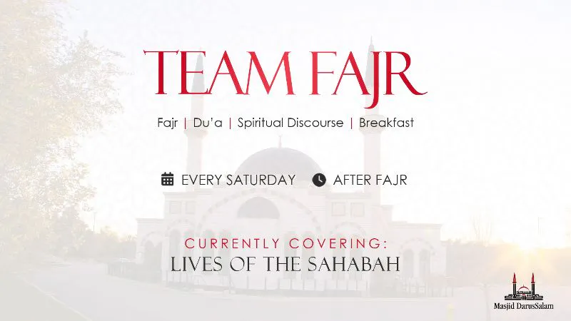 Fajr Du’a, Spiritual Discourse & Breakfast