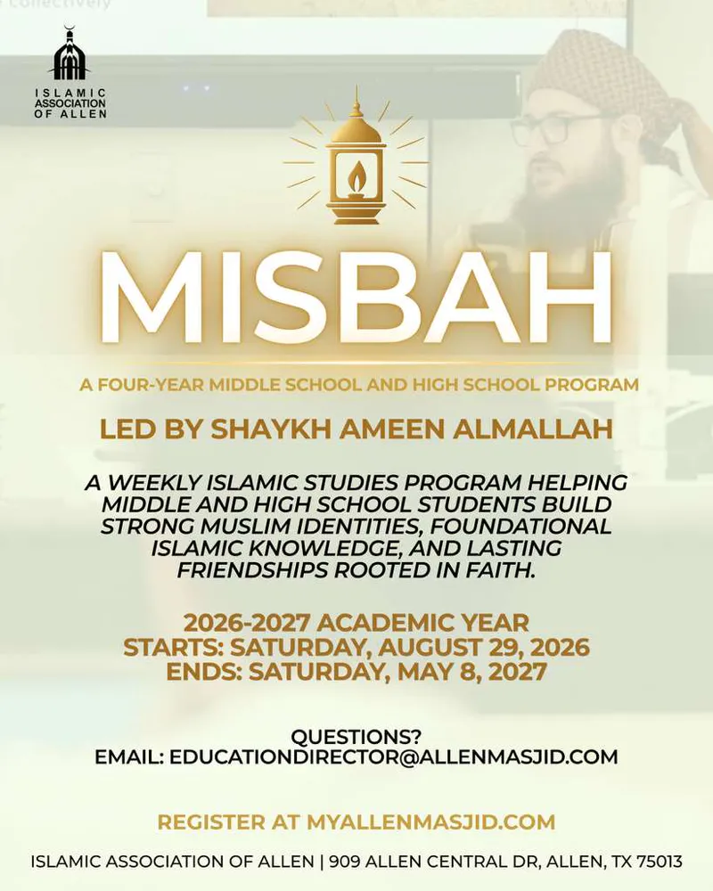 MISBAH: A Four-Year Islamic Studies Program for Middle & High School Students