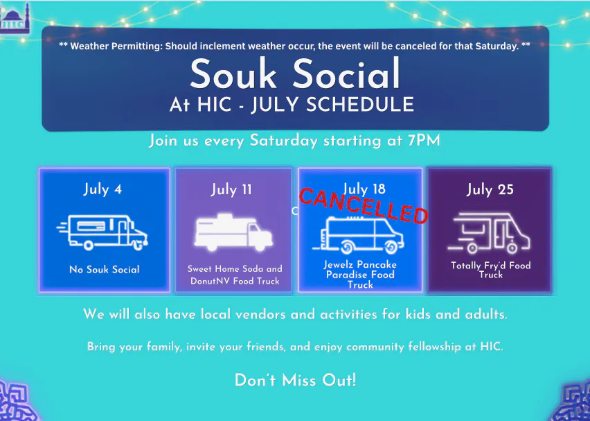 Souk Social at Huntsville Islamic Center