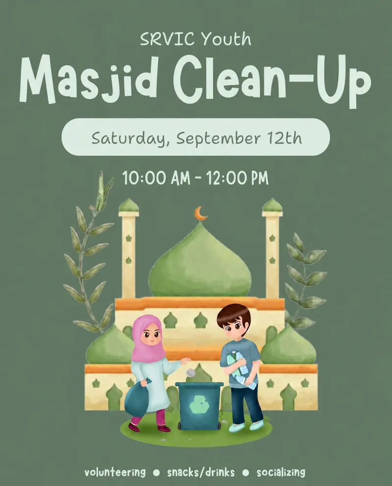SRVIC Youth Masjid Clean-Up