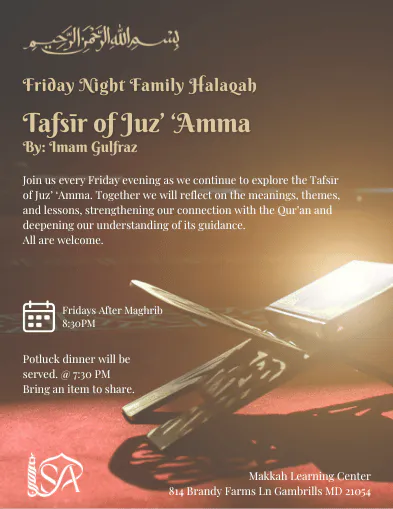 Friday Night Family Halaqah