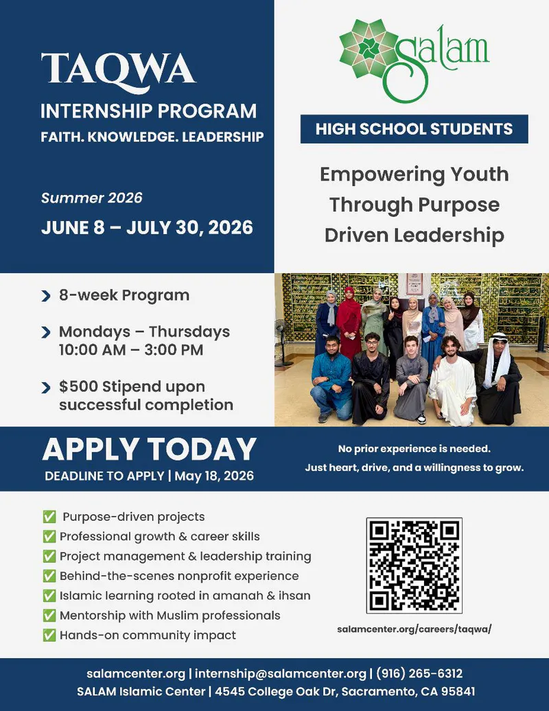 TAQWA Internship Program: Faith, Knowledge, Leadership