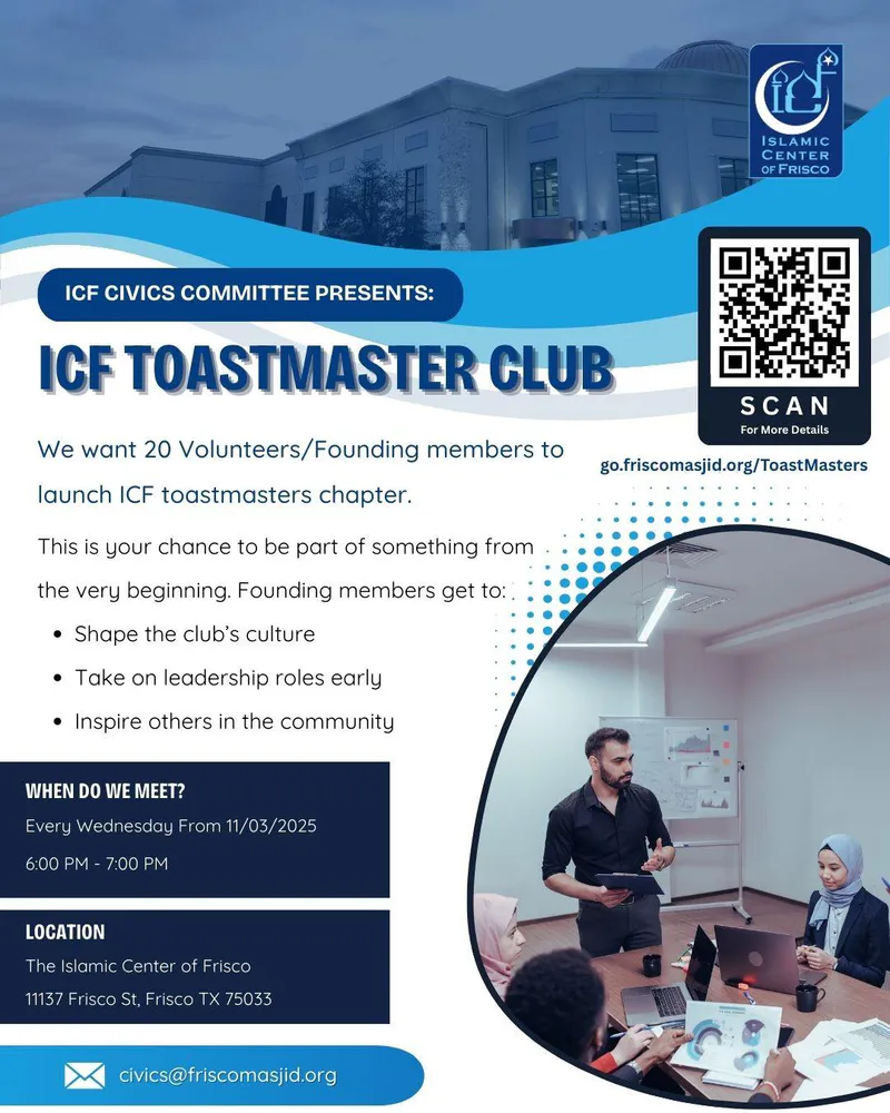 ICF Toastmasters Club Launch