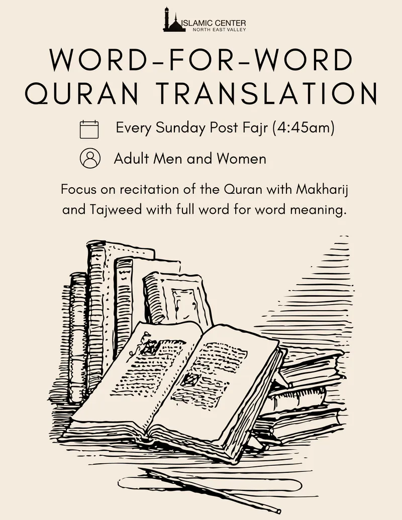 Word-for-Word Quran Translation Sunday Study