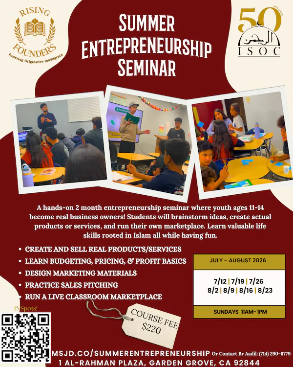 Rising Founders Summer Entrepreneurship Seminar