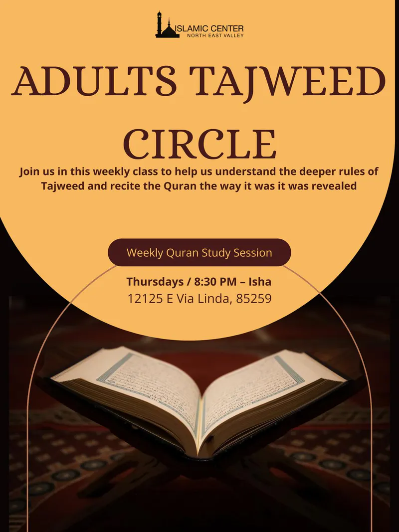 Weekly Quran Study Session – Tajweed Circle