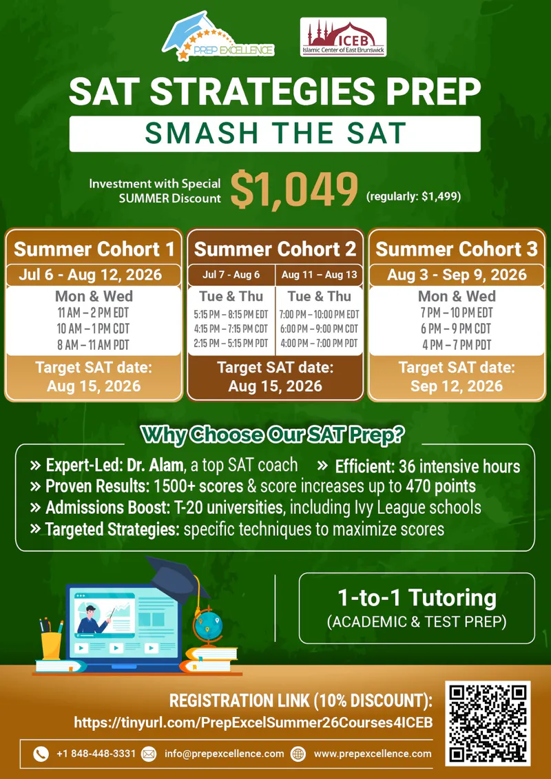 SAT Strategies Prep: Summer Cohorts at ICEB