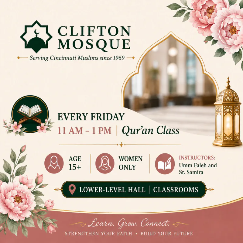 Quran Class for Women (Fridays at Clifton Mosque)