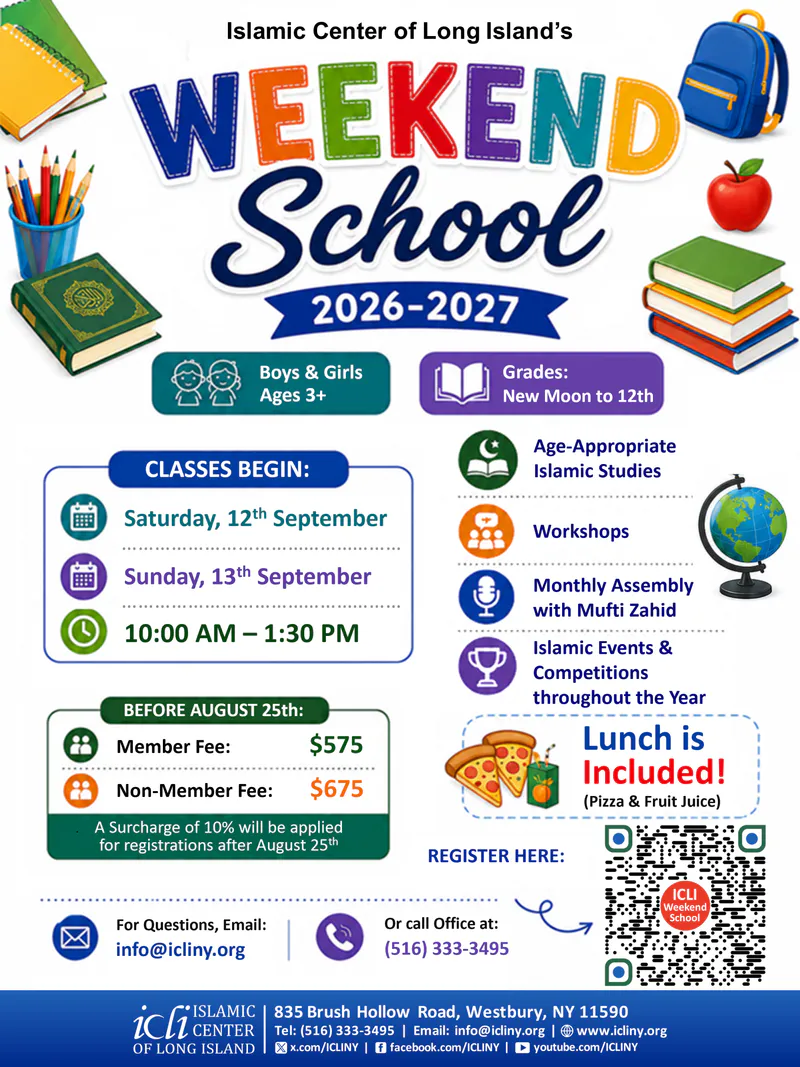 ICLI Weekend School 2026–2027 Enrollment