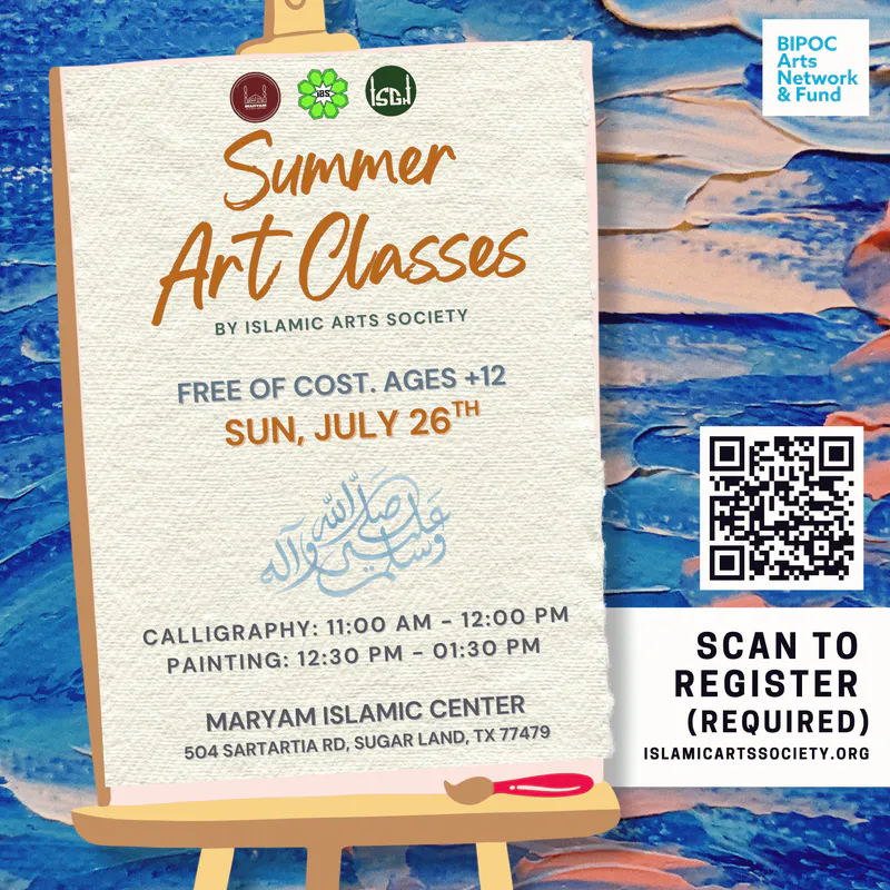 Summer Art Classes with Islamic Arts Society
