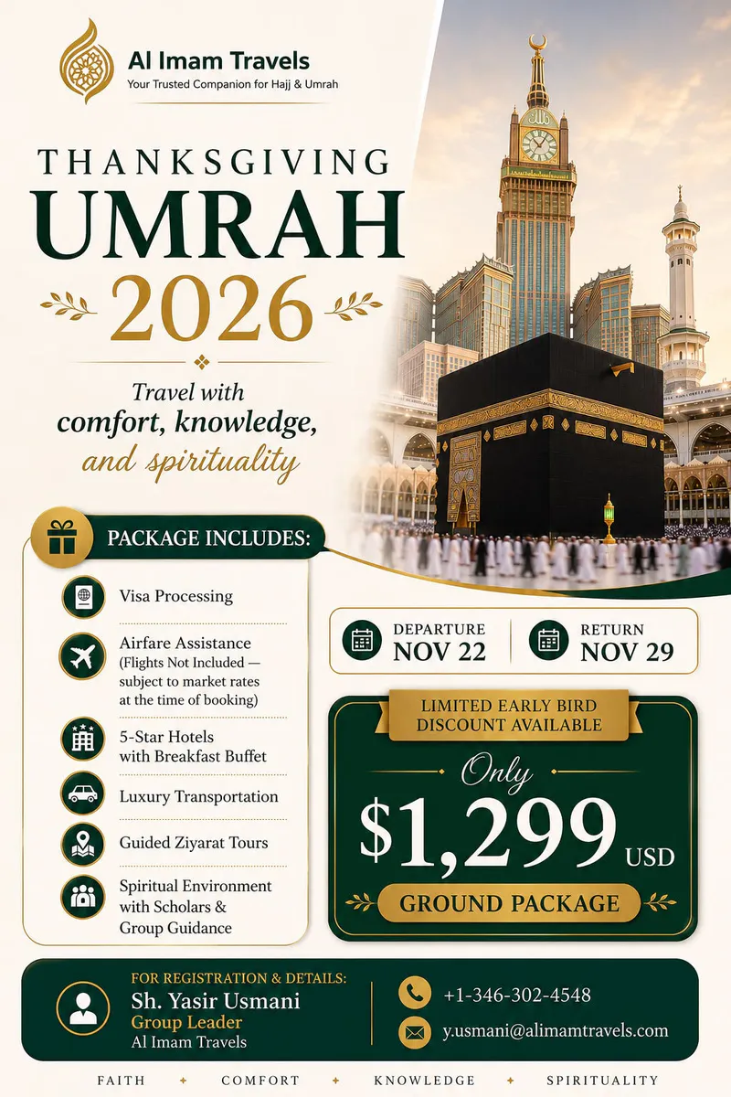 Thanksgiving Umrah Travel Package