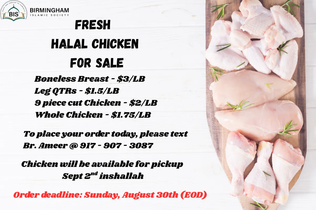 Fresh Halal Chicken for Sale