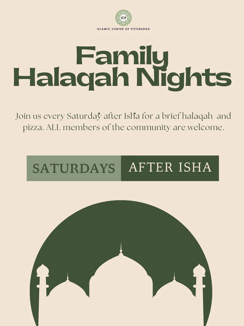 Halaqah Nights — Saturdays After Isha