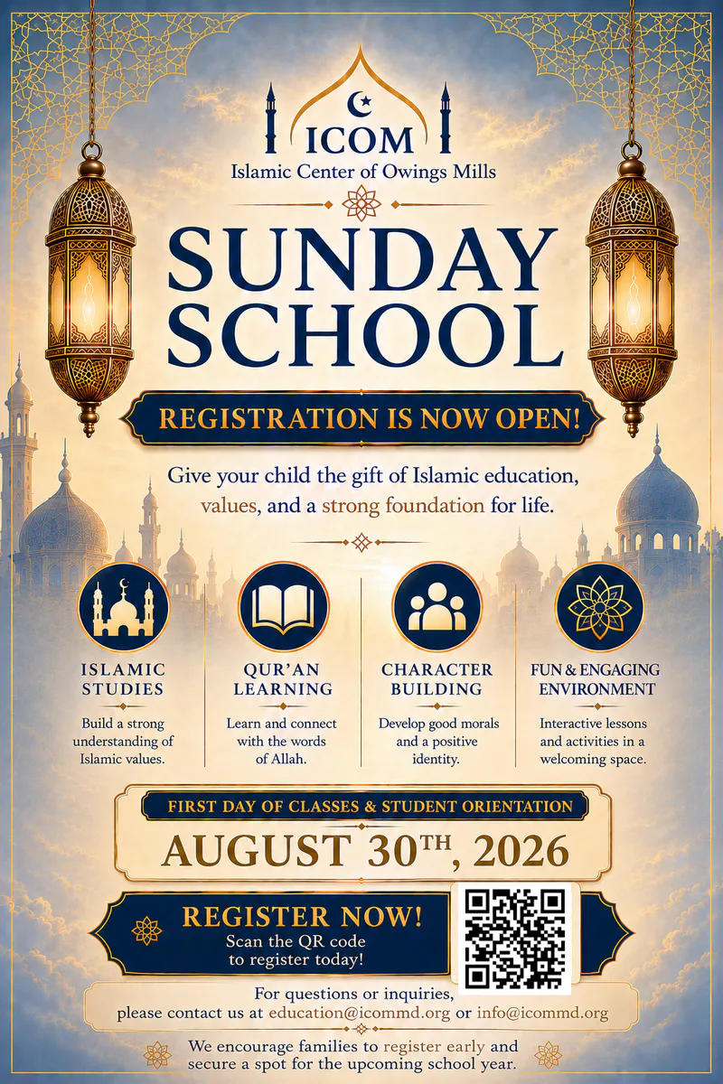 Sunday School Registration at ICOM