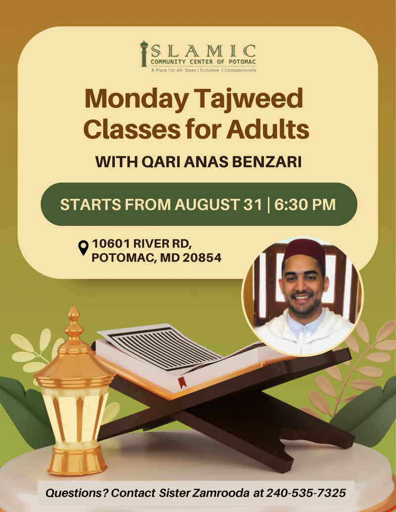 Monday Tajweed Class for Adults