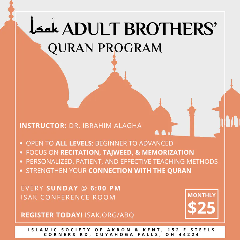 Adult Brothers' Quran Program