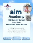 ICOI Sunday School: Full Day Program for Grades 1–8 (First Day of School & Parent Orientation)
