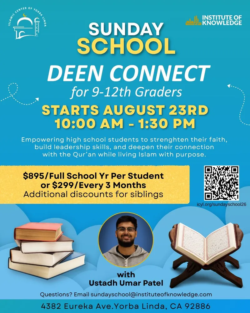 ICYL Sunday School Start for 9th–12th Graders
