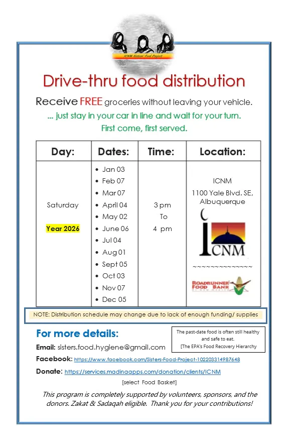 Drive-Thru Food Distribution at ICNM