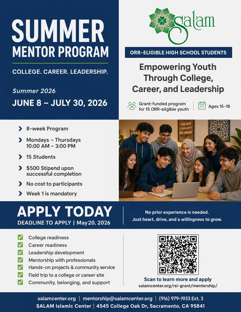 Summer Mentor Program: College, Career, Leadership