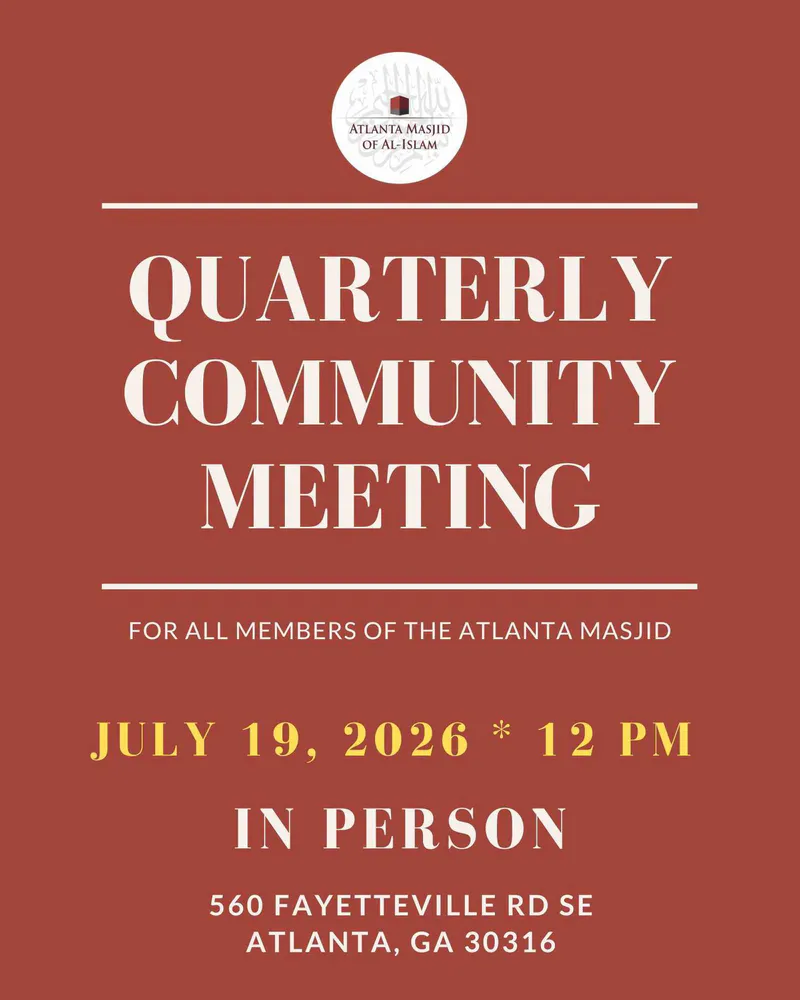 Quarterly Community Meeting