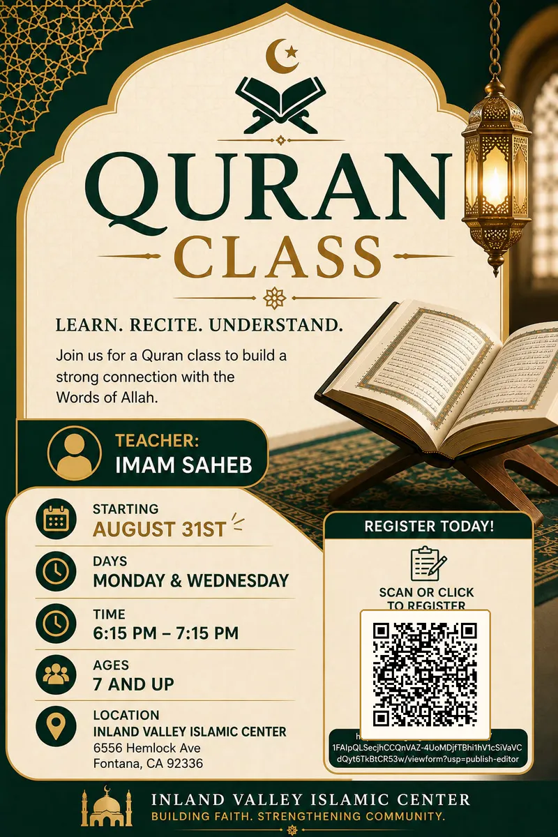 Quran Class – Learn, Recite, Understand
