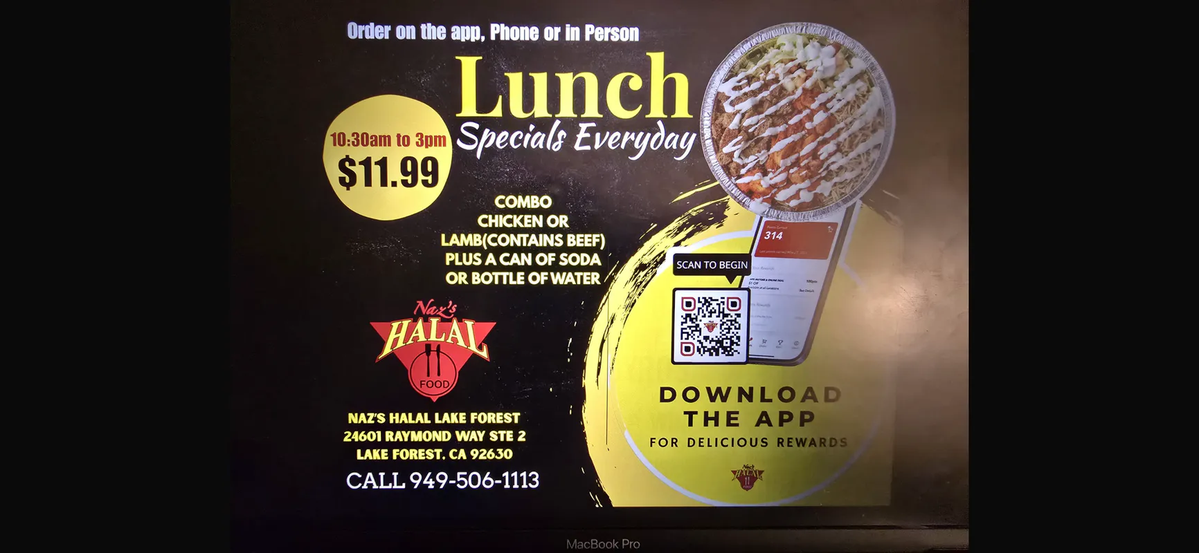 Lunch Specials at Nax's Halal Lake Forest