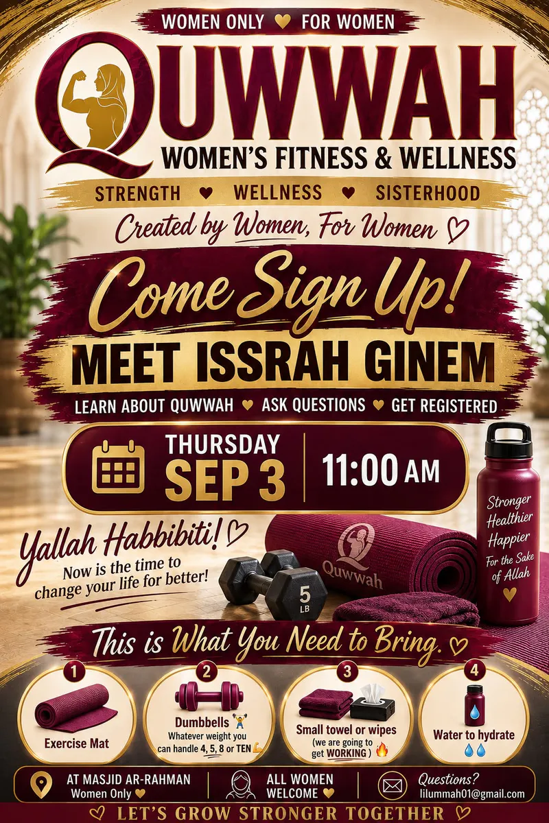 Quwwah Women’s Fitness & Wellness Workshop