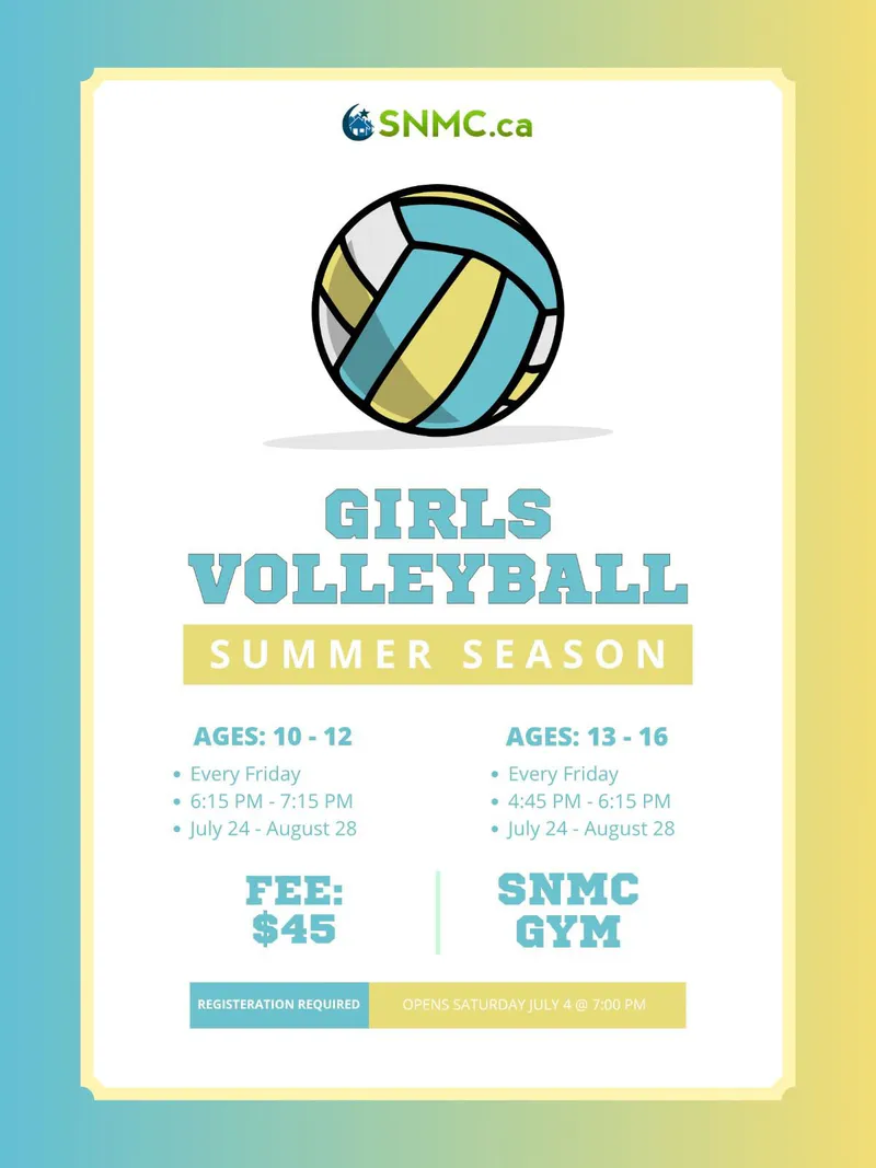 Girls Volleyball Summer Season
