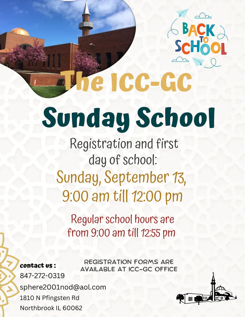 Back 2 School Sunday School Kickoff